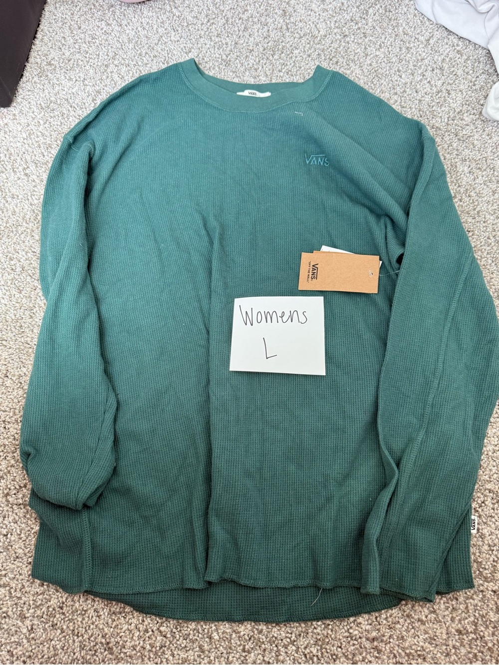 Vans Women's Long Sleeve Thermal Top - Teal
